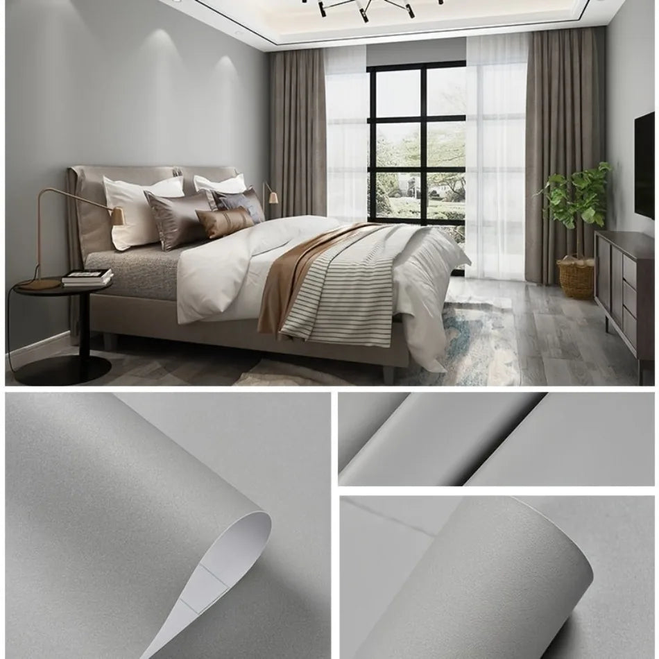 Matte Peel & Stick Wallpaper Self-Adhesive Removable Waterproof Stickers for Kitchen Countertops Cabinets Wardrobes Renovating