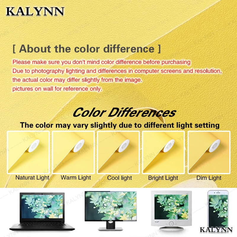 Solid Color Waterproof Wallpaper Room Self-adhesive Black White Wardrobe Kitchen Matte Furniture Wall Sticker,Customizable Width