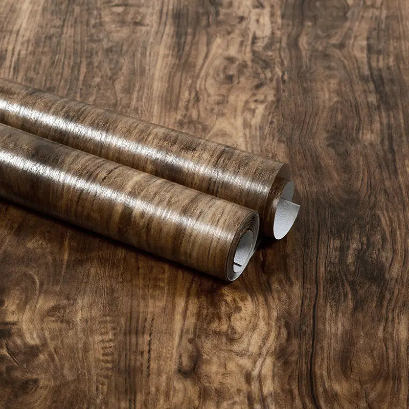 Vinyl Self-adhesive Waterproof Wood Wallpapers Wall Stickers for Wall in Rolls Furniture Renovation Film Bedroom Home Decor PVC