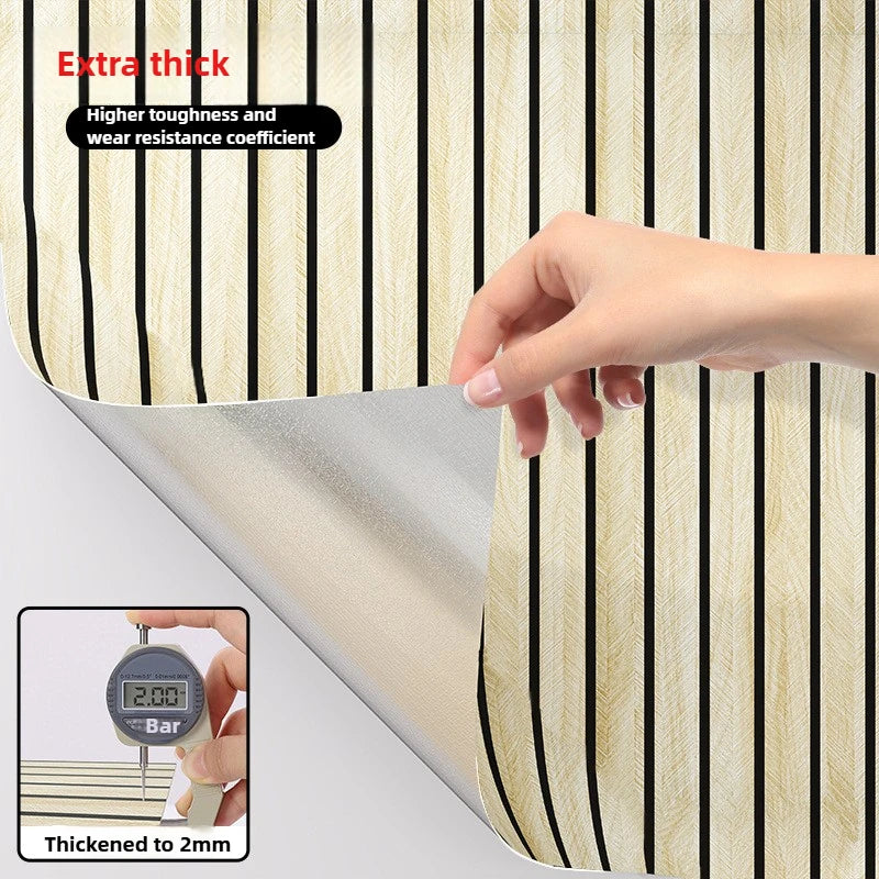 Thick Brown Grid Peel and Stick Wallpaper Faux Plaid Design Waterproof and Moisture-Proof Ideal for Walls Ceilings Home Decor