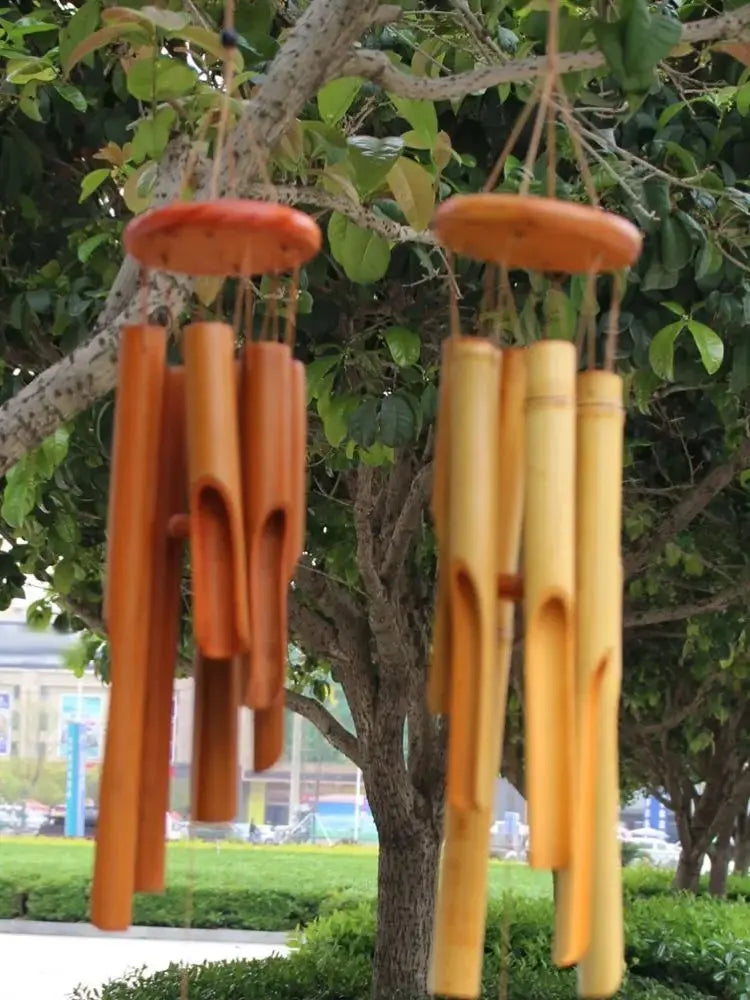 75cm bamboo wind chime and wind chime crafts are suitable for outdoor garden, terrace, home decoration, Zen meditation, retro ro