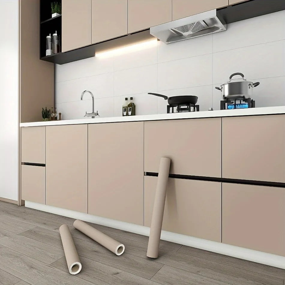 Matte Peel & Stick Wallpaper Self-Adhesive Removable Waterproof Stickers for Kitchen Countertops Cabinets Wardrobes Renovating