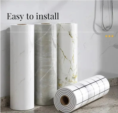 1 roll marble thick foam bedroom wallpaper imitation ceramic tile self-adhesive wallpaper bathroom waterproof wall sticker