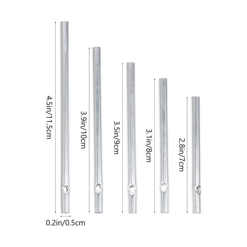 Wind Chime Diy Tubes Ring Chime Pendant Chimes Hanging Metal Set Outdoor Replacemeent For Windchimes Empty