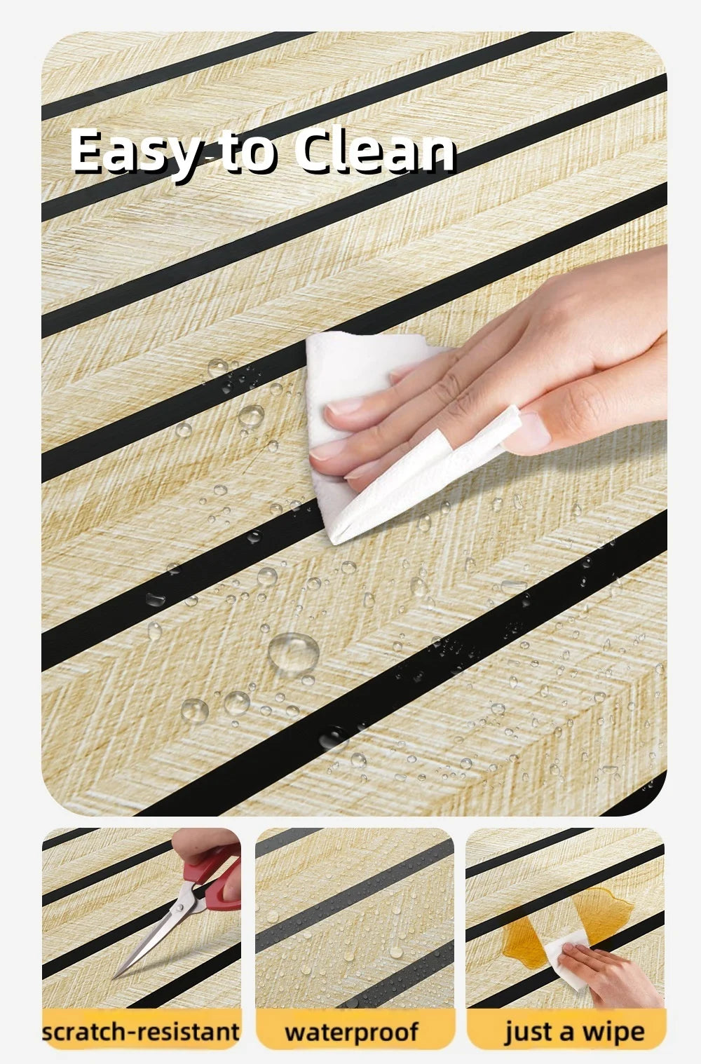 10M/5M/3M Wood Grain Self-adhesive Wallpaper for Bedroom Living Room Wall Cladding Peel&Stick Waterproof Wall Sticker Home Decor