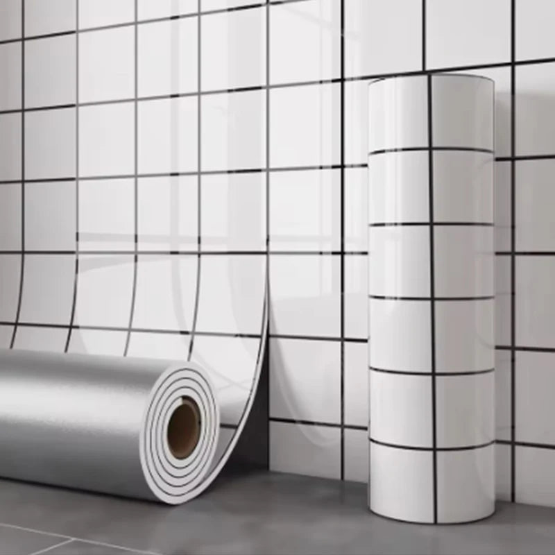 1 roll marble thick foam bedroom wallpaper imitation ceramic tile self-adhesive wallpaper bathroom waterproof wall sticker