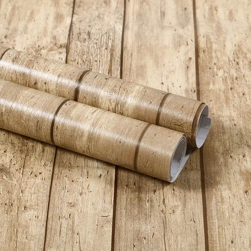 Vinyl Self-adhesive Waterproof Wood Wallpapers Wall Stickers for Wall in Rolls Furniture Renovation Film Bedroom Home Decor PVC