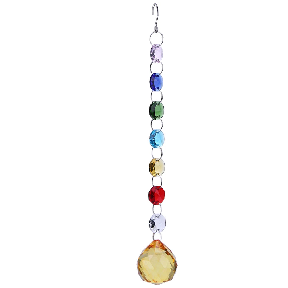 Crystal Ball Prism Light Catcher Hanging Wind Chime for Window Fairy Decor Gifts