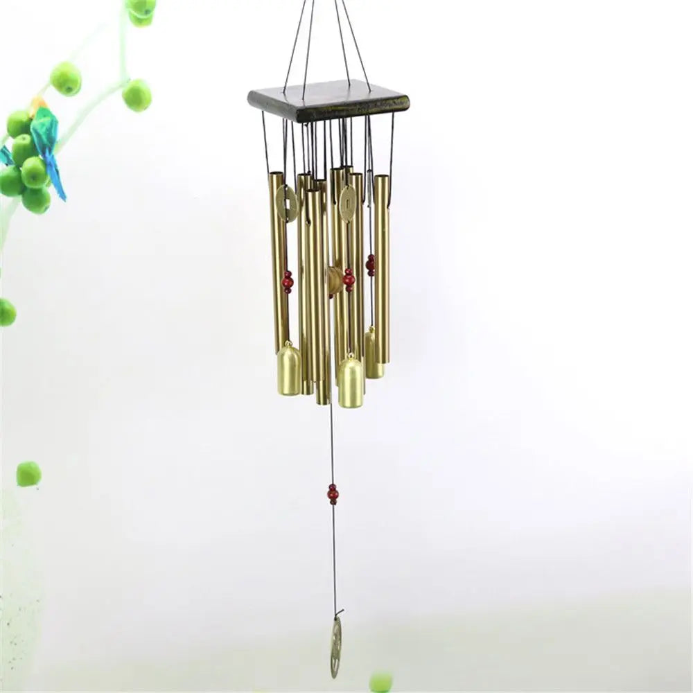 Large Wind Copper Bells Chimes Garden Yard Home Tubes Ornament Decor Outdoor