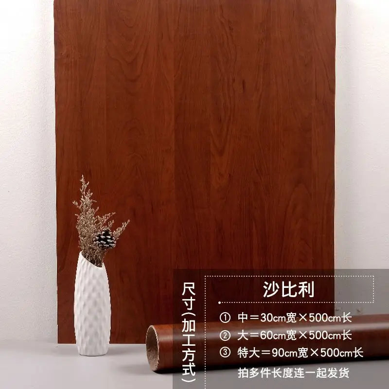 90CM Width Waterproof Self Adhesive Wood Grain Sticker Door Cabinet Desktop Modern Furniture Renovation Peel and Stick Wallpaper