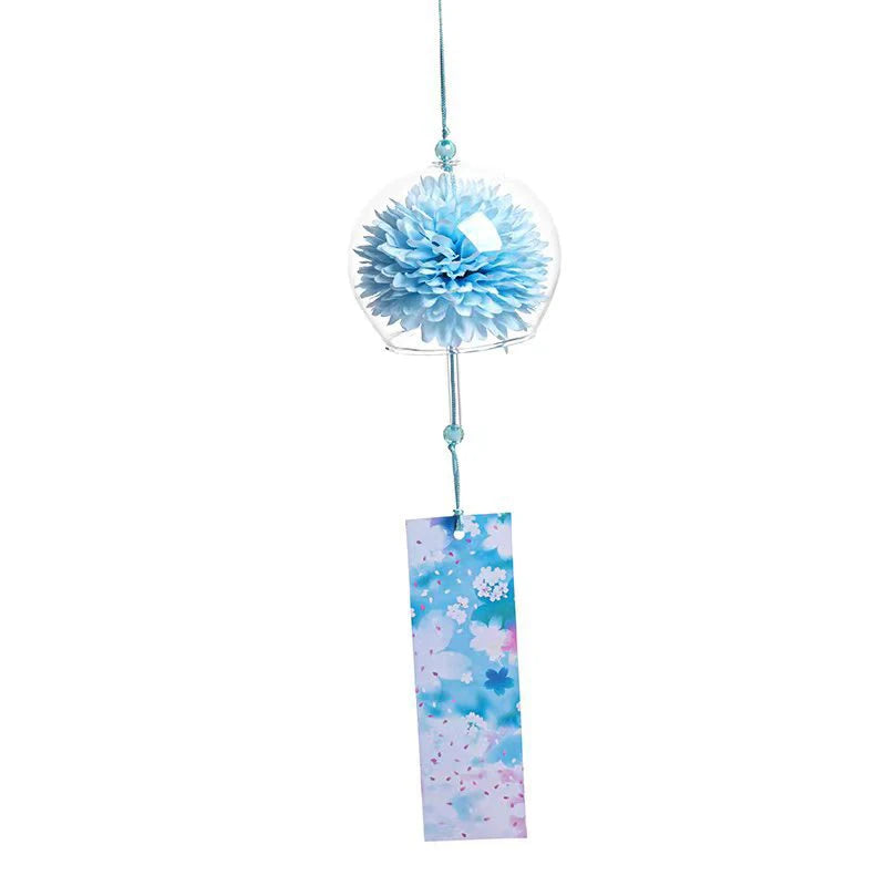 1PC Wind Bell Japan Wind Chimes Handmade Glass Furin Spa Kitchen Office Decor Japanese Room Decor For Home Decoration Party