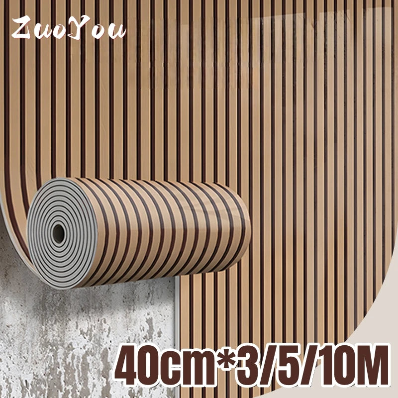 10M/5M/3M Wood Grain Self-adhesive Wallpaper for Bedroom Living Room Wall Cladding Peel&Stick Waterproof Wall Sticker Home Decor