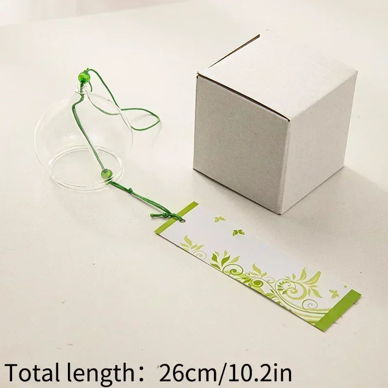 Japanese Wind Chime Handmade Sakura Wind Chimes Garden Decoration Outdoor Glass Furin Wall Hanging Home Decor Small Wind Bells