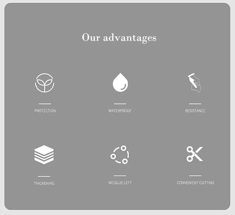 40cm Marble Vinyl Self Adhesive Wallpaper Waterproof Contact Paper PVC Wall Stickers for Kitchen Livingroom Home Decorative Film