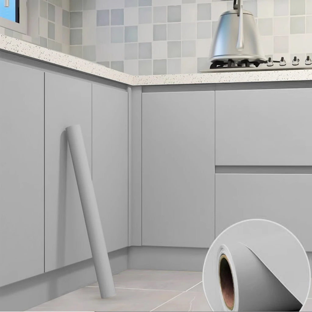 Waterpoof Matte Solid Wallpaper Black Vinyl Self-Adhesive Stickers for Wall Furniture Livingroom Contact Paper Home Decor