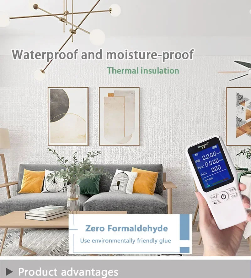 10m Self Adhesive 3d wall panel Wallpaper Foam Soundproof Waterproof 3D Wall Sticker New Design Bedroom Wallpaper Thickening