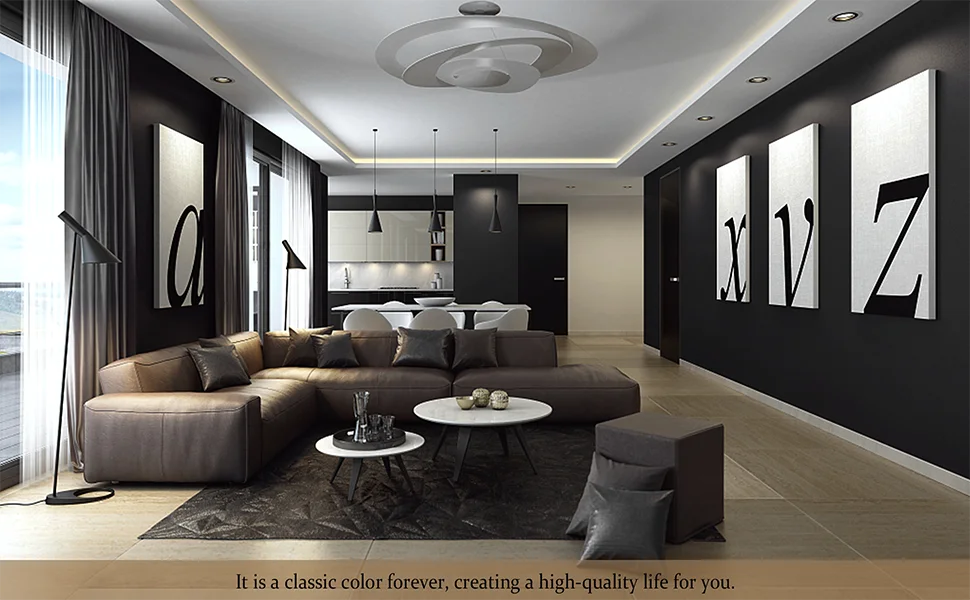 Waterpoof Matte Solid Wallpaper Black Vinyl Self-Adhesive Stickers for Wall Furniture Livingroom Contact Paper Home Decor