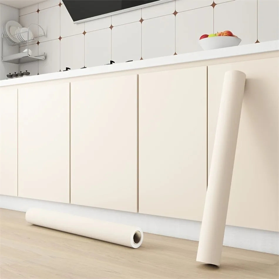Matte Peel & Stick Wallpaper Self-Adhesive Removable Waterproof Stickers for Kitchen Countertops Cabinets Wardrobes Renovating