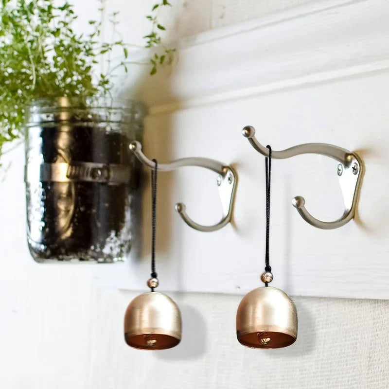 3pcs Pure Copper Metal Wind Chime Pendant, Anti-Theft Door Decoration, Ideal for Birthday, Wedding, Christmas, Event Party