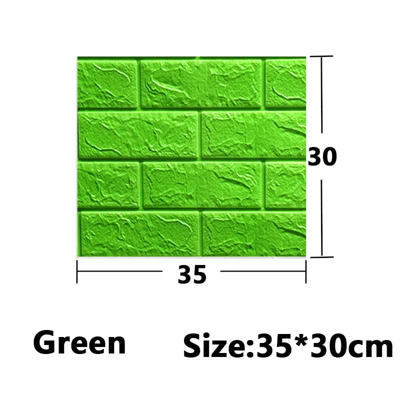 5-30pcs 35cm*30cm DIY Self-adhesive 3D Wall Stickers For Bedroom Waterproof Home Decor Background Foam Brick Wallpaper