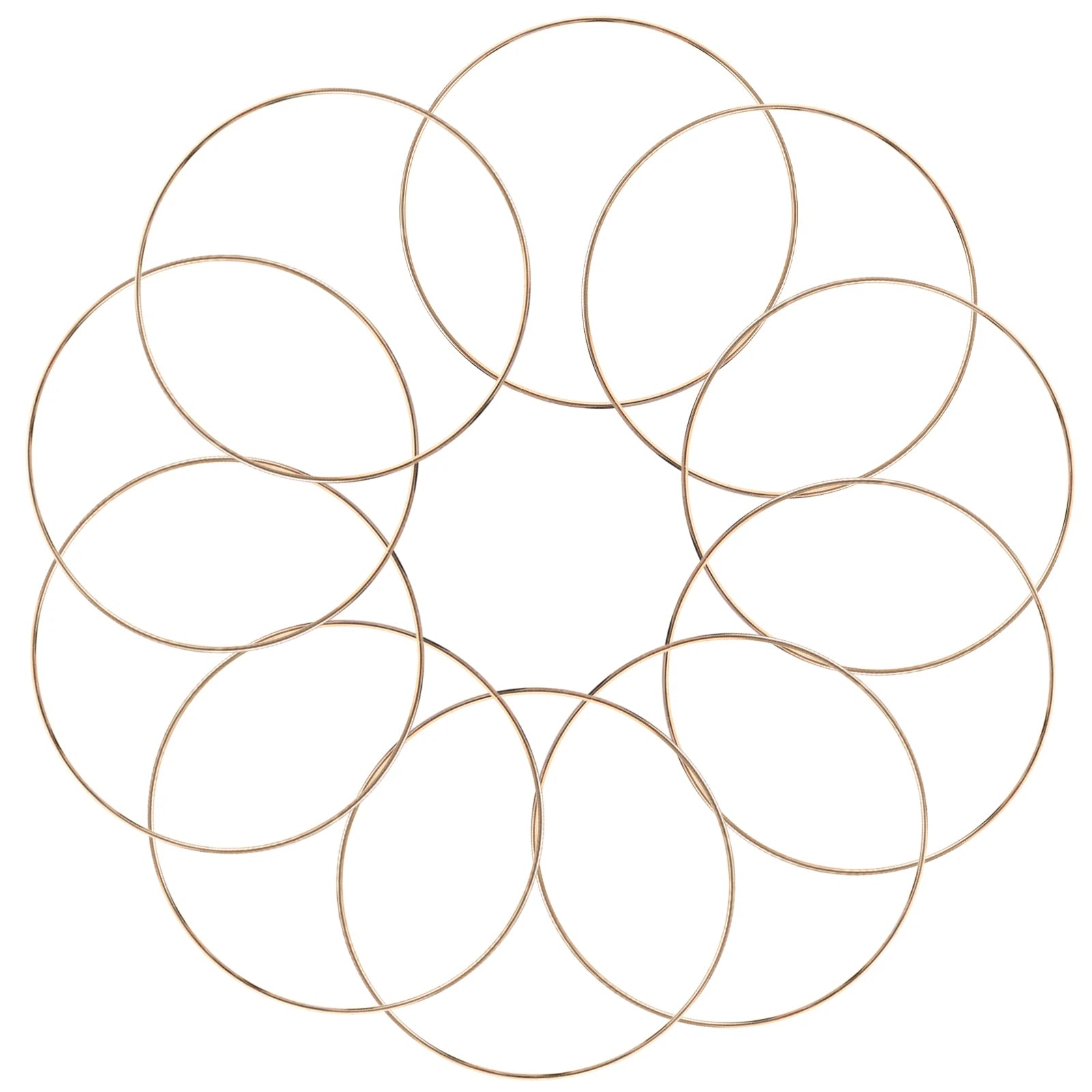 10Pcs 10/15cm Metal Ring Dreamcatcher Hoop Rings DIY Wedding Wind Chime Hanging Decorations Circles Round Handmade Dreamcatcher