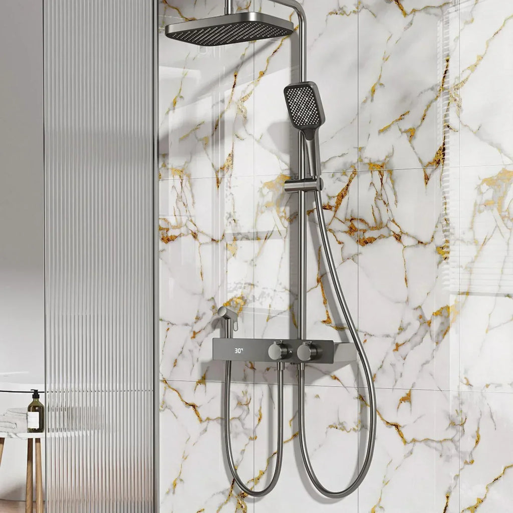 10-50PCS Imitation Marble 3D Ceramic Tile Wall Renovation Decoration Sticker Waterproof Self-adhesive Homeelf-adhesive Wallpaper