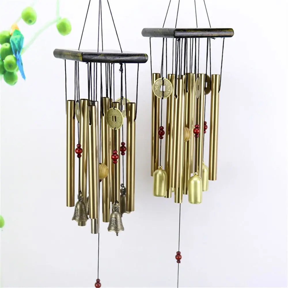 Large Wind Copper Bells Chimes Garden Yard Home Tubes Ornament Decor Outdoor