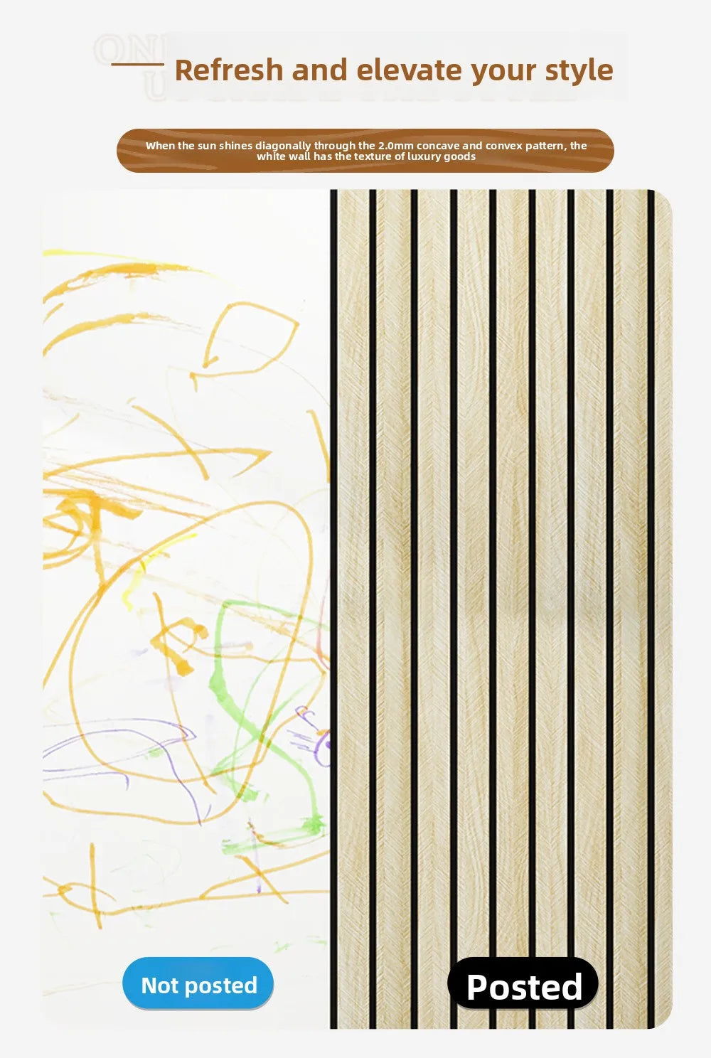 Thick Brown Grid Peel and Stick Wallpaper Faux Plaid Design Waterproof and Moisture-Proof Ideal for Walls Ceilings Home Decor