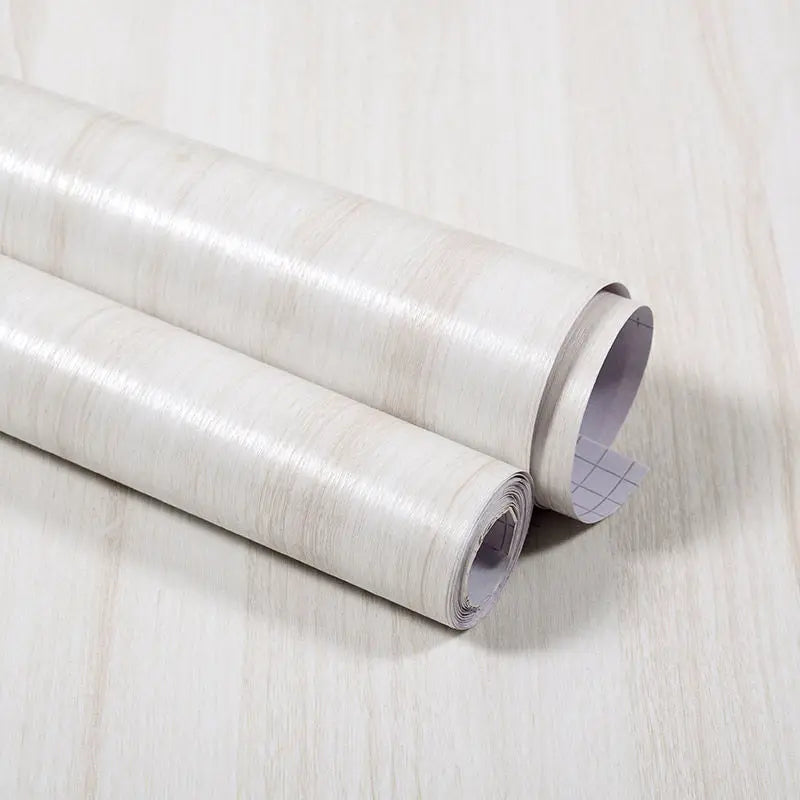 Vinyl Self-adhesive Waterproof Wood Wallpapers Wall Stickers for Wall in Rolls Furniture Renovation Film Bedroom Home Decor PVC