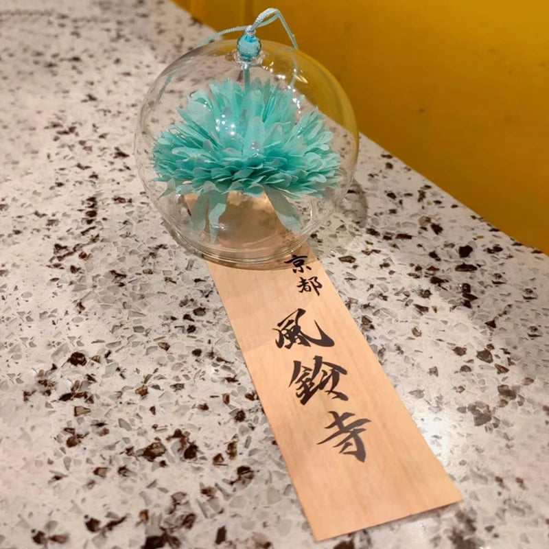 1PC Wind Bell Japan Wind Chimes Handmade Glass Furin Spa Kitchen Office Decor Japanese Room Decor For Home Decoration Party