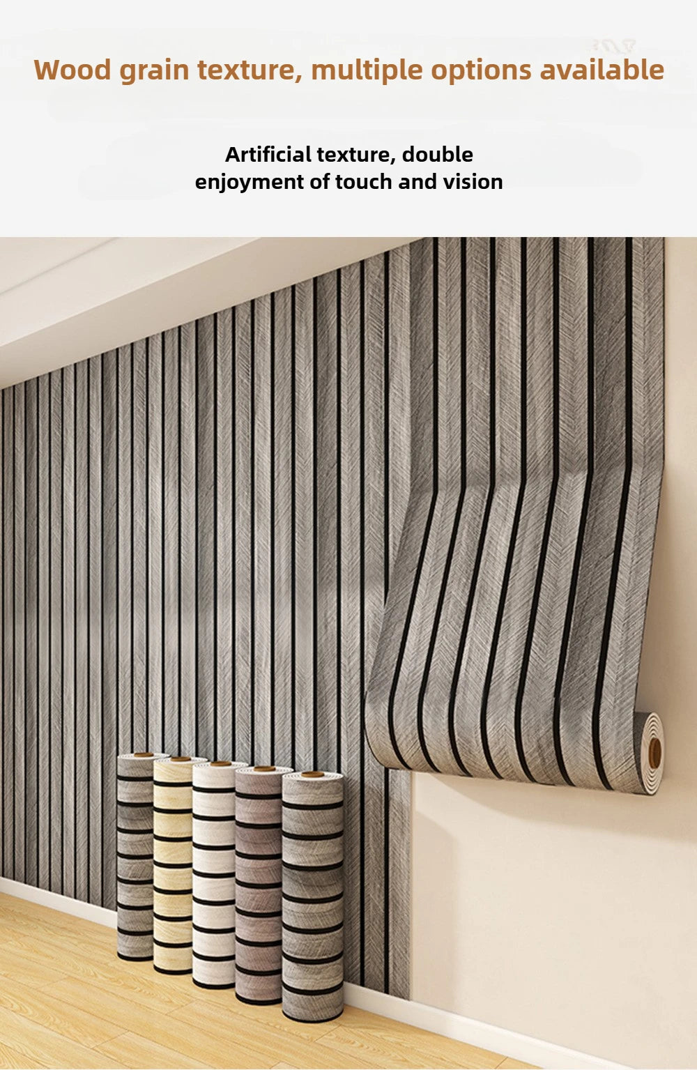 Thick Brown Grid Peel and Stick Wallpaper Faux Plaid Design Waterproof and Moisture-Proof Ideal for Walls Ceilings Home Decor