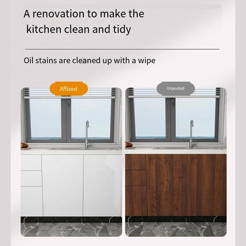 DIY 55cm Marble Self-adhesive Wallpaper Bathroom Kitchen Dining Room Cabinet Countertop Wall Sticker Waterproof And Mildew Proof