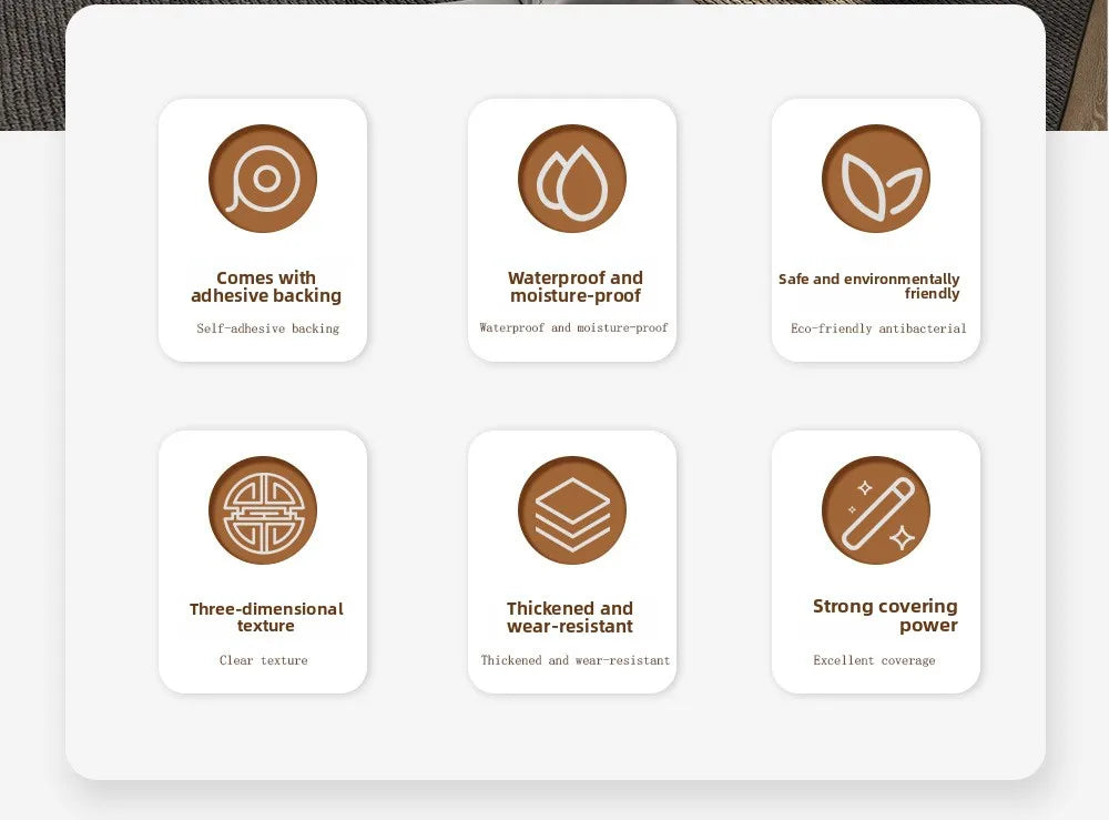 Thick Brown Grid Peel and Stick Wallpaper Faux Plaid Design Waterproof and Moisture-Proof Ideal for Walls Ceilings Home Decor