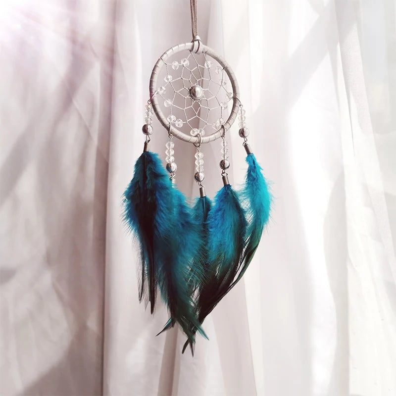 Creative Car Pendant Dream Catcher Forest Feather Wind Chime Decoration Valentine's Day Gift Girly Birthday Gift Home Decor