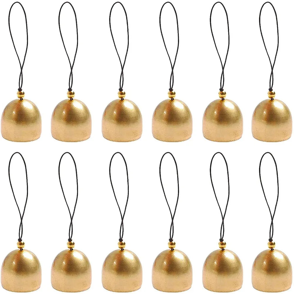 4PCS DIY Metal Wind Chimes Mini Jingle Ornament 2.85cm Tree Pendant Decor Hanging Anti-theft Bell Home Decor