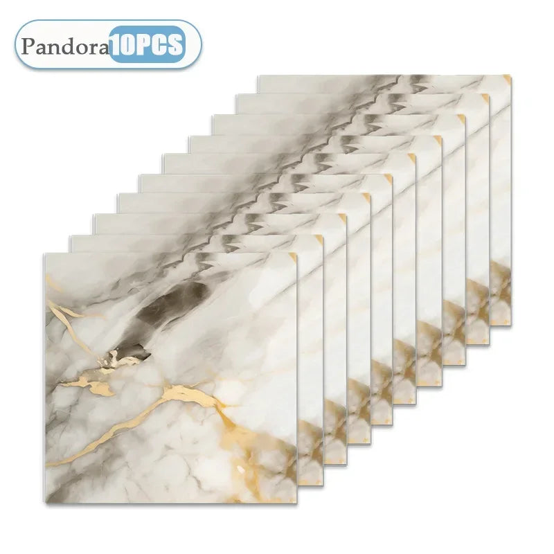 10/20/40PCS 30x30cm Self Adhesive Wallpaper Waterproof Tile Stickers FloorSticker for Kitchen Bathroom Ins Style Home Decor