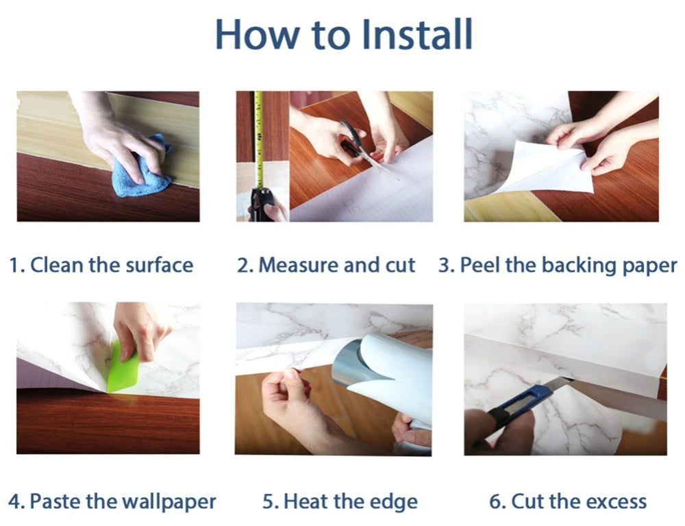 Waterpoof Matte Solid Wallpaper Black Vinyl Self-Adhesive Stickers for Wall Furniture Livingroom Contact Paper Home Decor