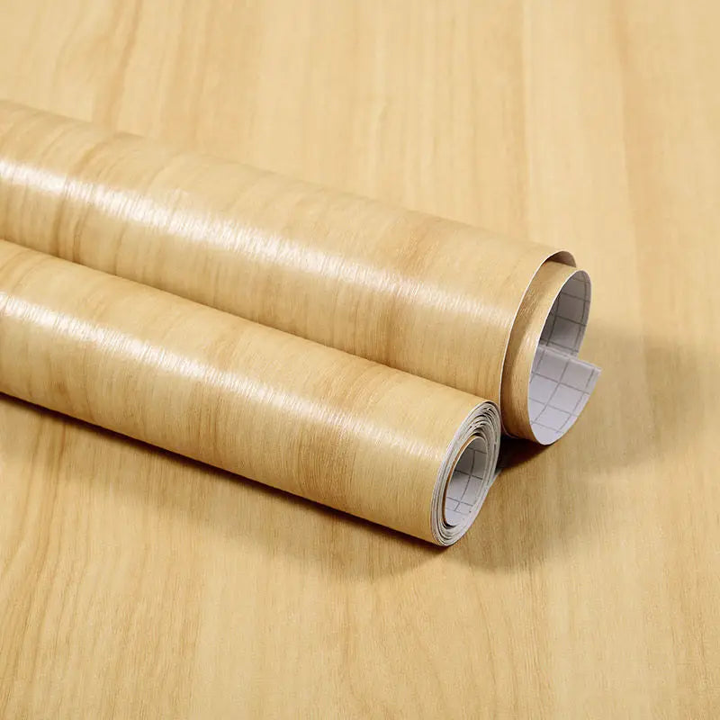 Vinyl Self-adhesive Waterproof Wood Wallpapers Wall Stickers for Wall in Rolls Furniture Renovation Film Bedroom Home Decor PVC