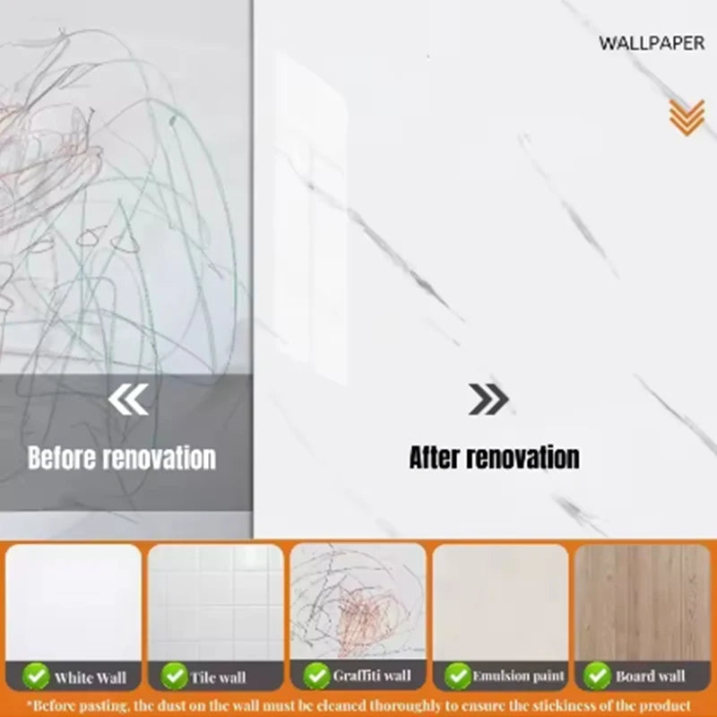 1 roll marble thick foam bedroom wallpaper imitation ceramic tile self-adhesive wallpaper bathroom waterproof wall sticker