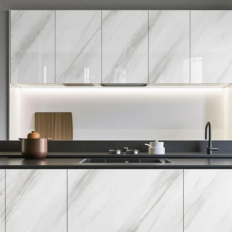DIY 55cm Marble Self-adhesive Wallpaper Bathroom Kitchen Dining Room Cabinet Countertop Wall Sticker Waterproof And Mildew Proof
