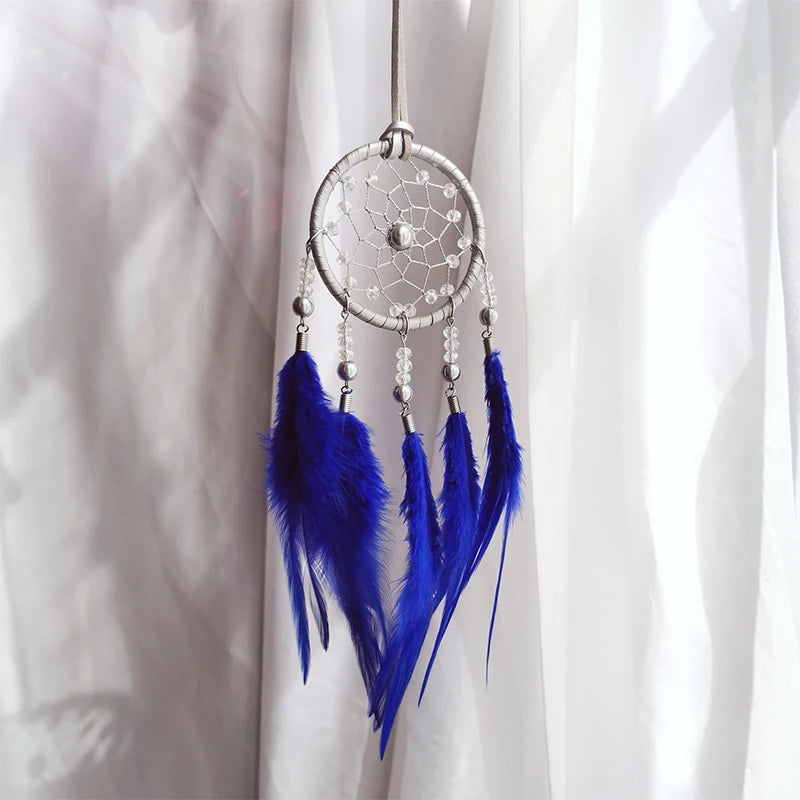 Creative Car Pendant Dream Catcher Forest Feather Wind Chime Decoration Valentine's Day Gift Girly Birthday Gift Home Decor