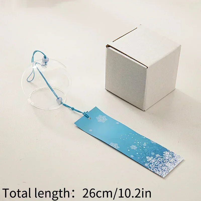 Japanese Wind Chime Handmade Sakura Wind Chimes Garden Decoration Outdoor Glass Furin Wall Hanging Home Decor Small Wind Bells