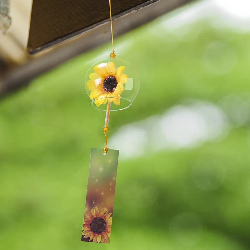 1PC Wind Bell Japan Wind Chimes Handmade Glass Furin Spa Kitchen Office Decor Japanese Room Decor For Home Decoration Party