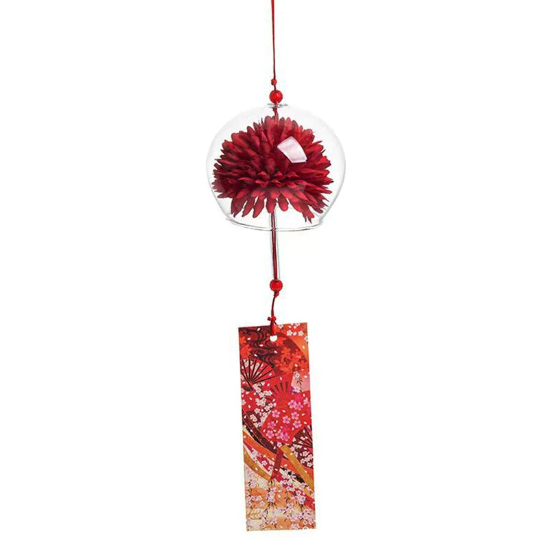 1PC Wind Bell Japan Wind Chimes Handmade Glass Furin Spa Kitchen Office Decor Japanese Room Decor For Home Decoration Party