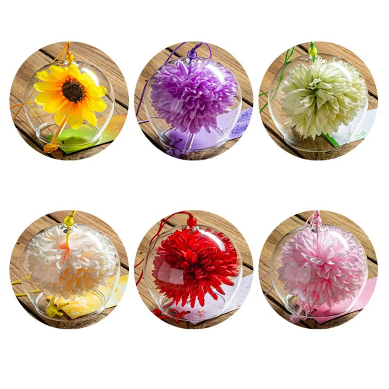 1PC Wind Bell Japan Wind Chimes Handmade Glass Furin Spa Kitchen Office Decor Japanese Room Decor For Home Decoration Party