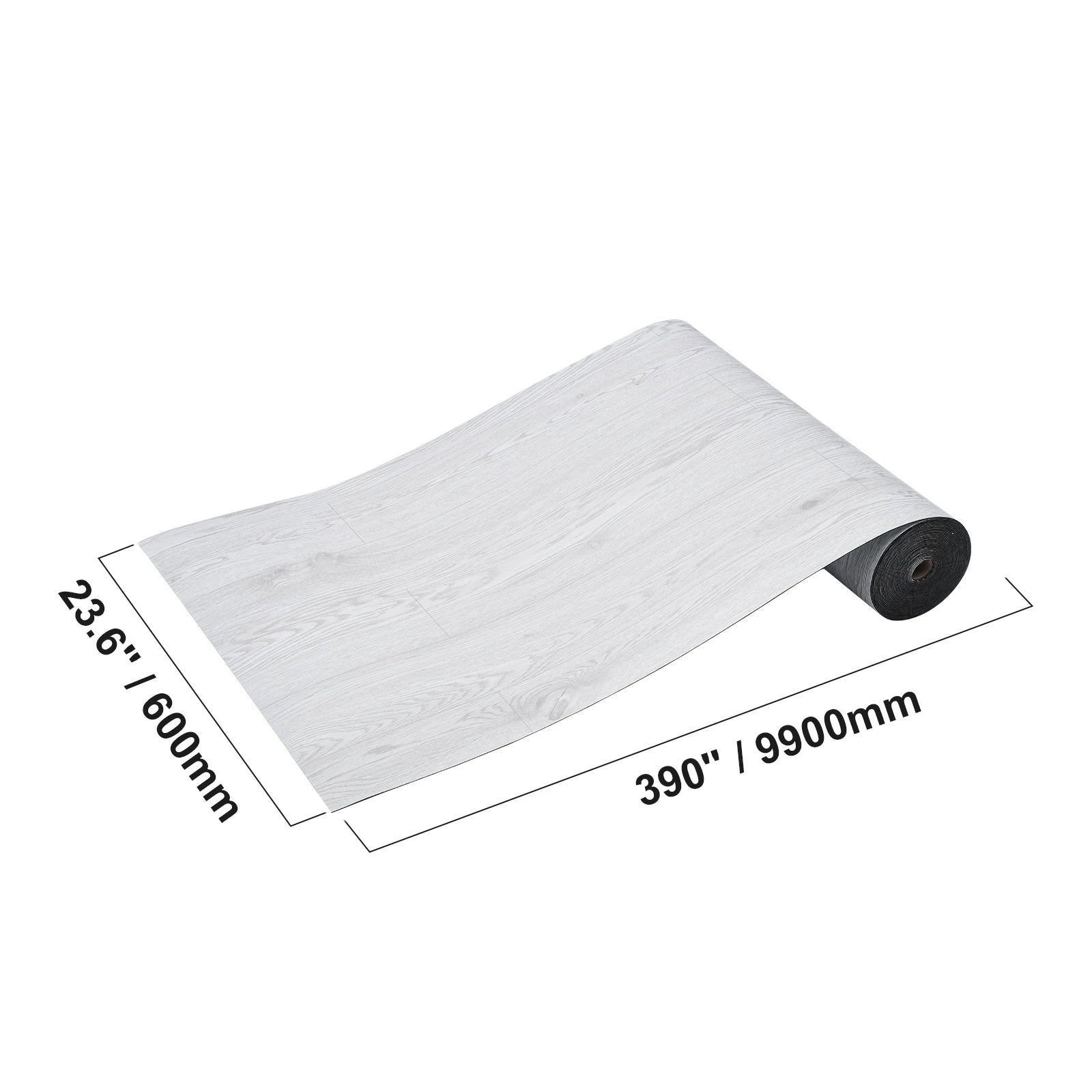 SucceBuy Self Adhesive Vinyl Floor Tiles 20 Tiles 0.62mm Thick Peel & Stick Light Gray Wood Grain DIY Flooring for Kitchen Decor